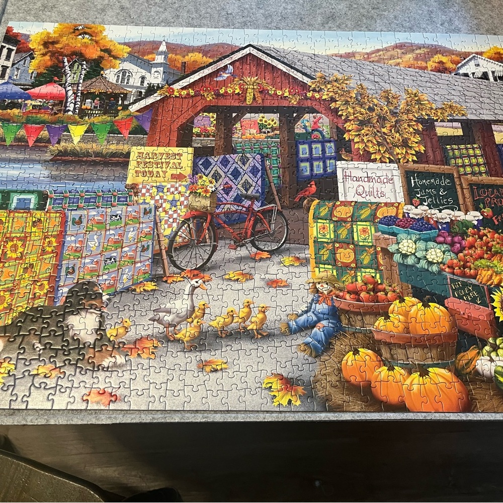 Autumn Market Jigsaw Puzzle 1000 piece